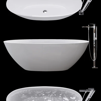 Free-Standing Bath Wila I Marmorin — Ver 3
