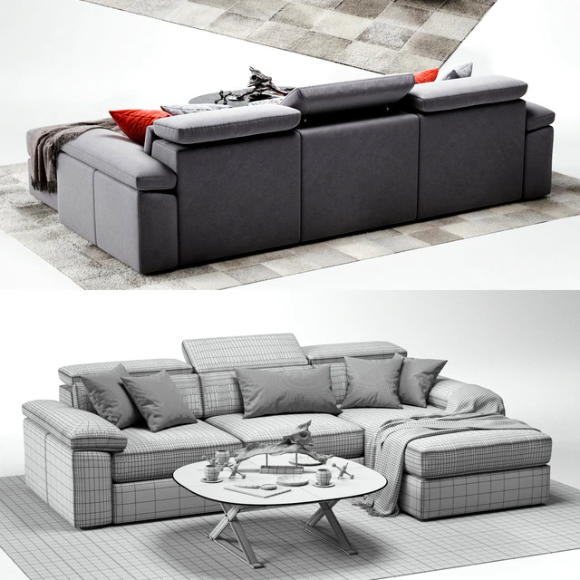 VAVICCI Diamante Corner Sofa — Descargar