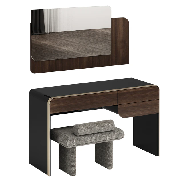 Turri SOUL Dressing Table with ZERO Pouf — Descargar