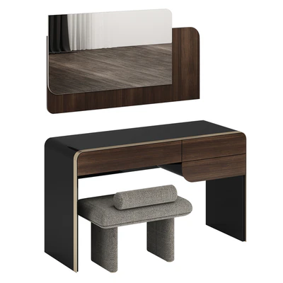 Turri SOUL Dressing Table with ZERO Pouf — Ver 6