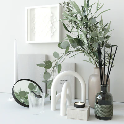 Decorative set with eucalyptus — Ver 4