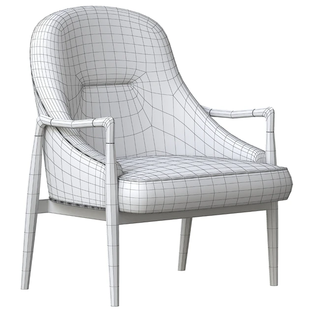 Modern Brass Accented Walnut Lounge Chairs — Descargar