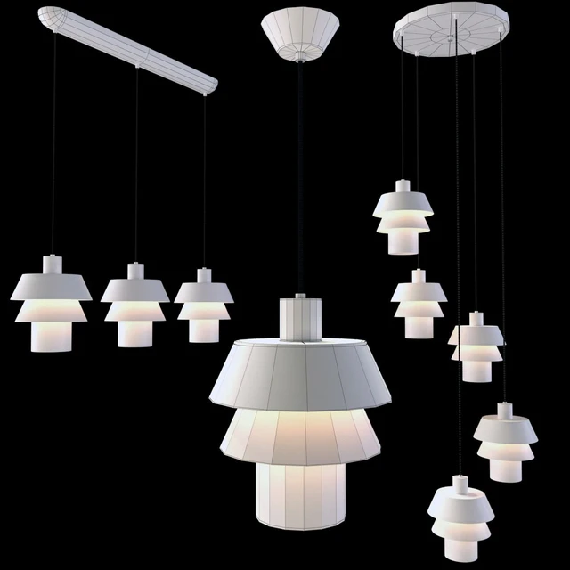 Suspended fixtures, model JADEN, from company LUCIDE, Belgium. — Descargar