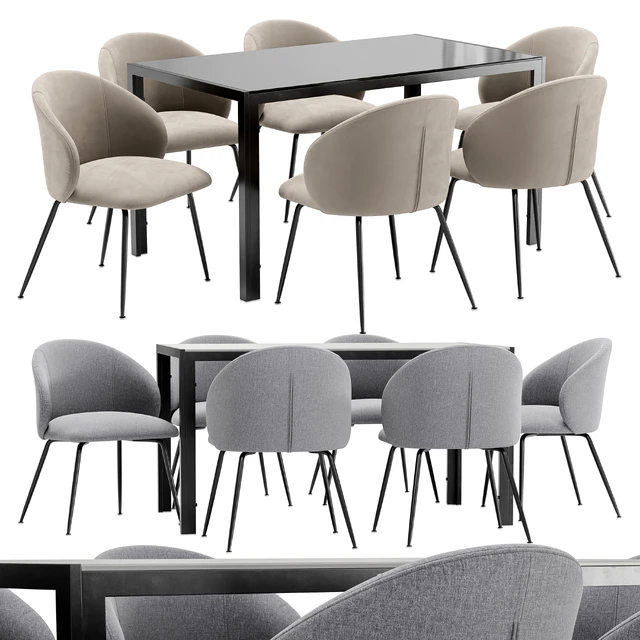 Dining chair Garda Decor and table Derby — Descargar