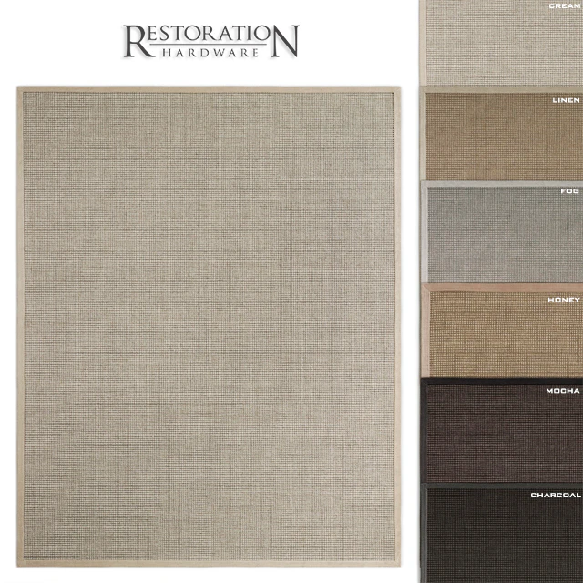 RH Belgian Looped Wool Sisal Rug — Скачать