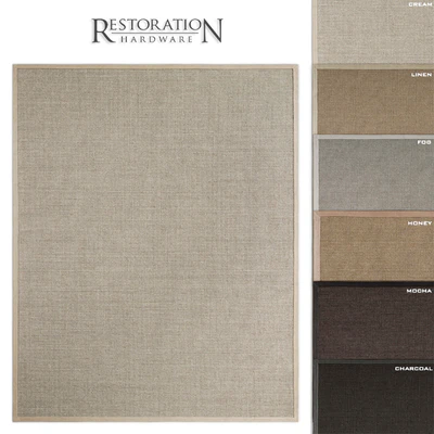 RH Belgian Looped Wool Sisal Rug — Вид 1