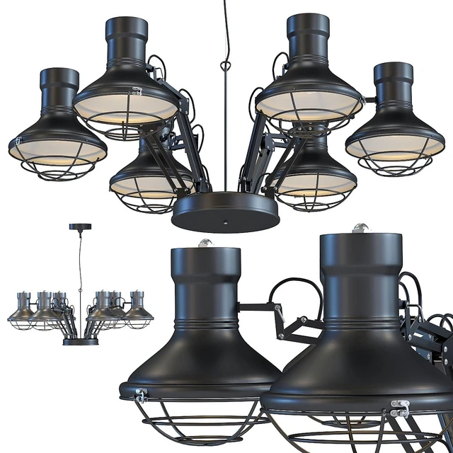 Pendant Lamp Spider Multi 6-lite — Download