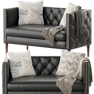 Vanves Chesterfield Settee — Ver 1