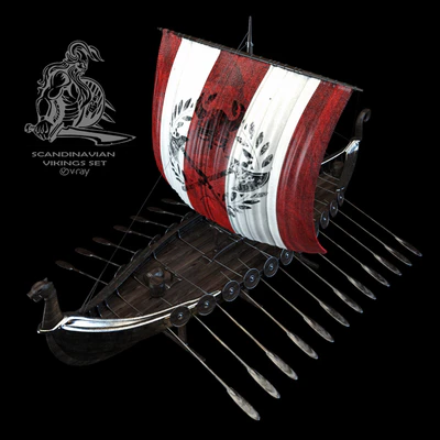 Scandinavian vikings set — Ver 3
