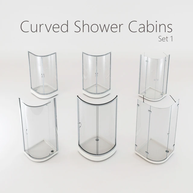 Curved Shower Cabins Set 1 — Descargar