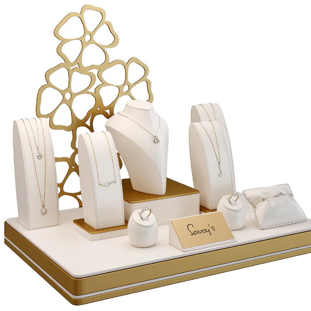 Jewelry showcase for a store. Jewelry stand. Display — Descargar