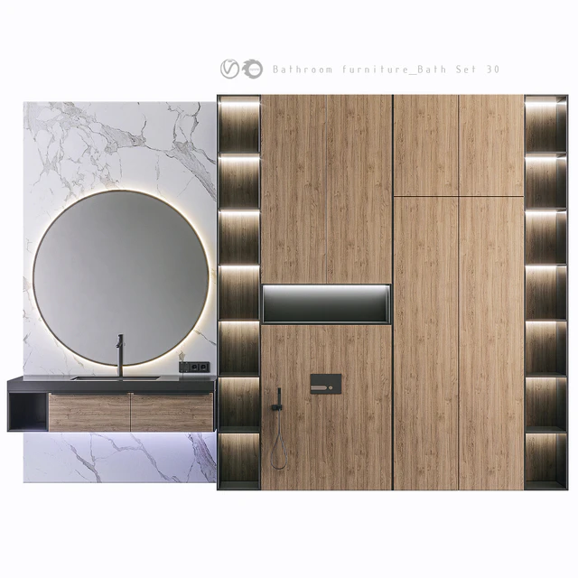 Bathroom furniture Bath Set 30 — Скачать