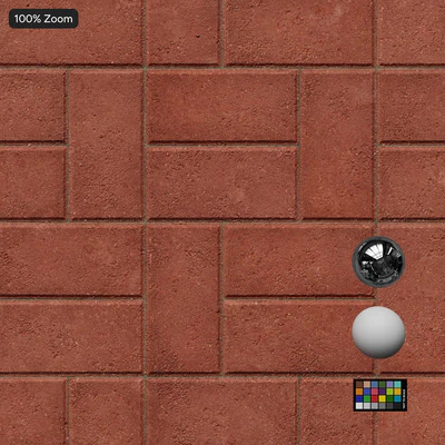 basketweave concrete paver texture red — Ver 5