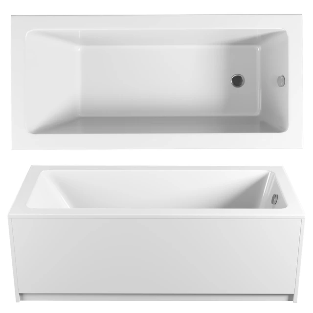 Acrylic bathtub Excellent Wave 180x80 — Descargar