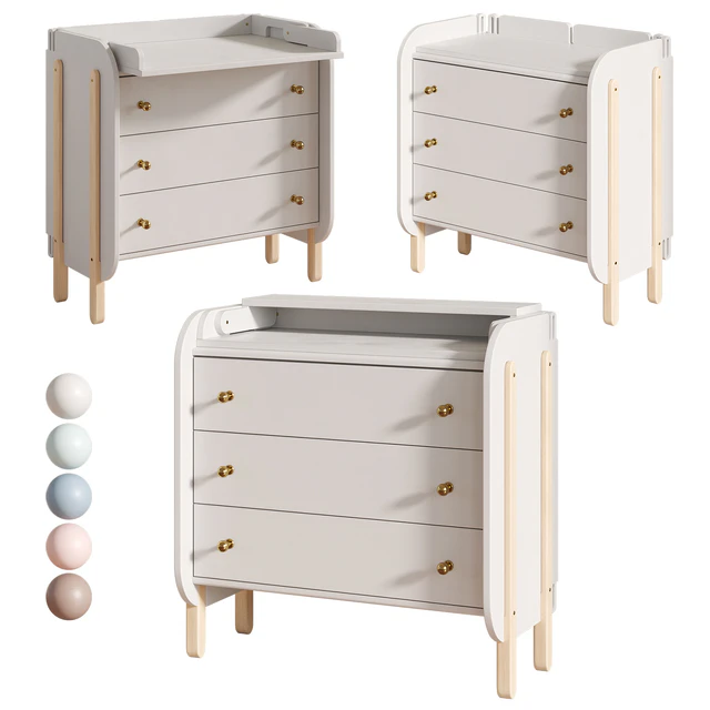 Baby Chipak Chest of drawers with changing board — Descargar