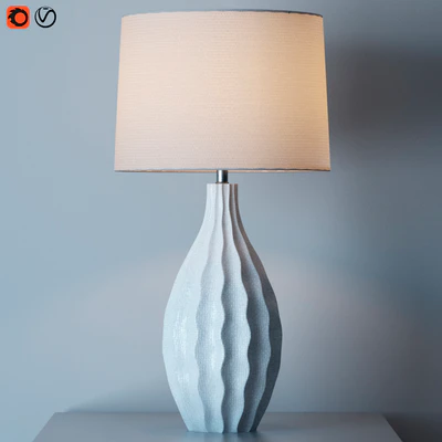 Otranto Ivory Crackle Table Lamp — Ver 1