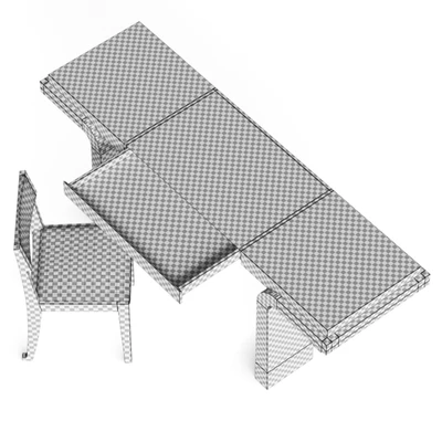 Le Cann Thalie Desk and Poly Chair — Ver 3