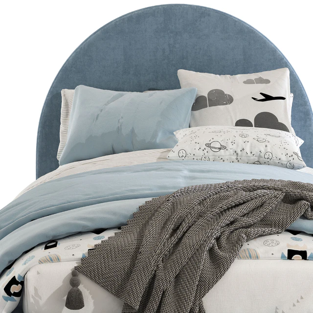 Кровать с мягким изголовьем 263 — Скачать