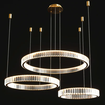 Modern Crystal Chandelier Set — Ver 3