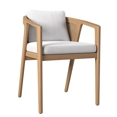 Malta Teak Dining Armchair — Ver 4