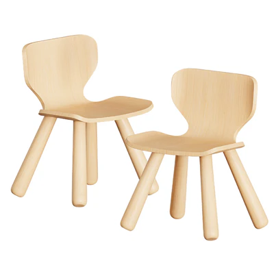 Plan Toys Black Table and Chair — Ver 4