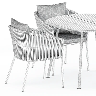 Porto Dining Chair by burkedecor and Agave table by ethimo — Ver 5