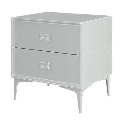 Modern Champagne Nightstand 2 — Ver 2