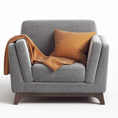 ARTICLE Ceni Pyrite Gray Armchair — Ver 3