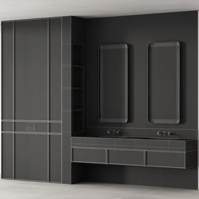 188 bathroom furniture 04 minimal wood and marble 00 — Вид 4