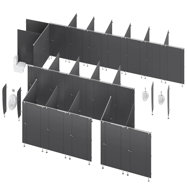 Sanitary partitions for public toilets FunderMax 3 — Descargar