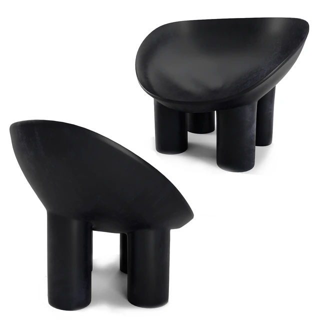 Contemporary Raw Fiberglass Chair, Roly-Poly Chair by Faye Toogood — Скачать