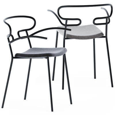 Genoa With Armrest Chair by Traba — View 3