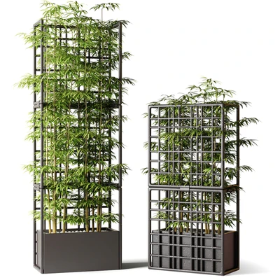 Mesh divider partition with bamboo — descargar