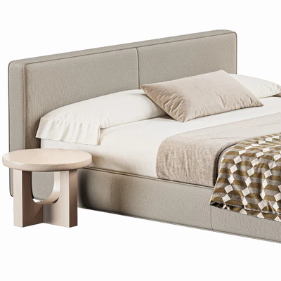 Aidan Bed, Sheepskin Camel — Ver 4