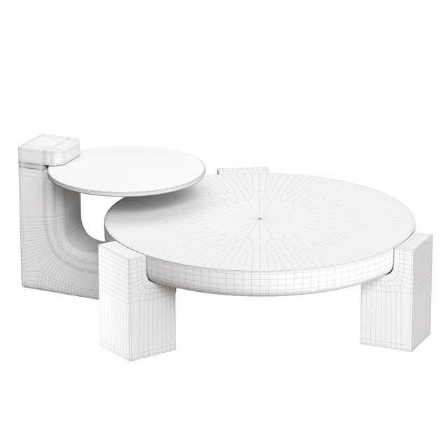 Rhuardhi Modern Round Wood Coffee — Descargar