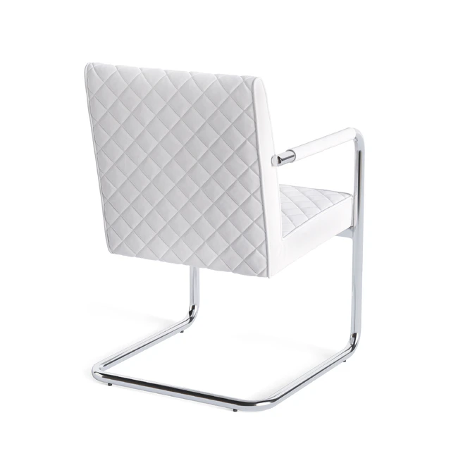 Zuo Quilt Modern Dining Chair in White — Скачать