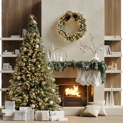 Christmas tree with fireplace 5 — Ver 1