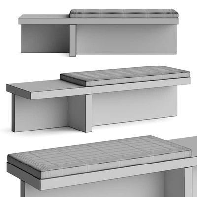 CB2 Pierre Travertine Bench — Ver 3