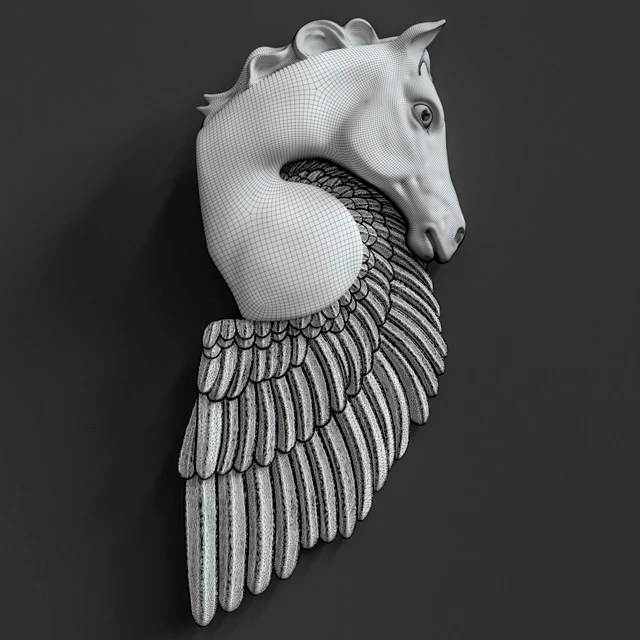 Pegasus Horse Wall Sculpture — Скачать