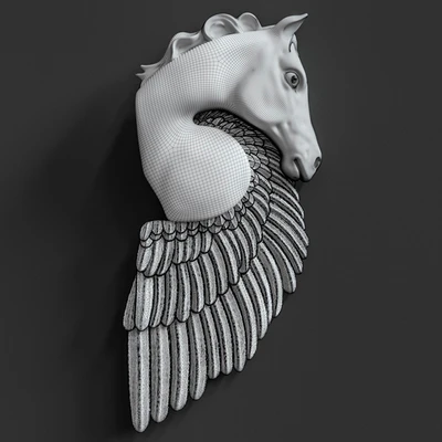 Pegasus Horse Wall Sculpture — Вид 3