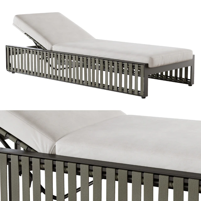 Outdoor garden wicker woven lounger Skyline design Horizon — Скачать