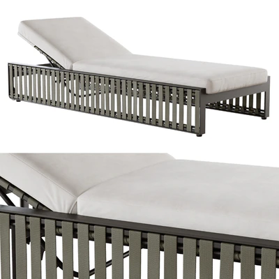 Outdoor garden wicker woven lounger Skyline design Horizon — Вид 1