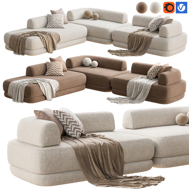 Zanotta Bumper Sofa — Descargar