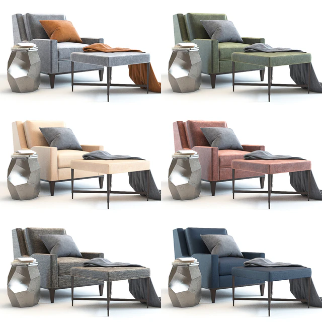 Baker Presido Lounge Chair — Скачать