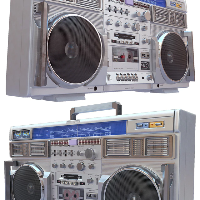 3D Retro Boombox Conion C-100F — Descargar
