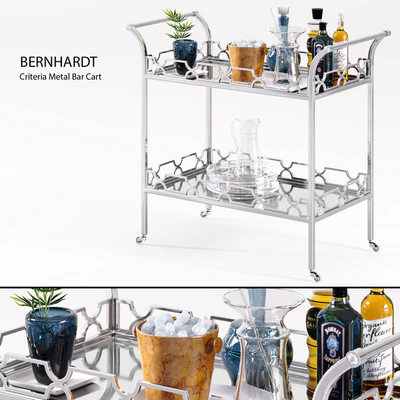 Bernhardt - Criteria Metal Bar Cart — Ver 1