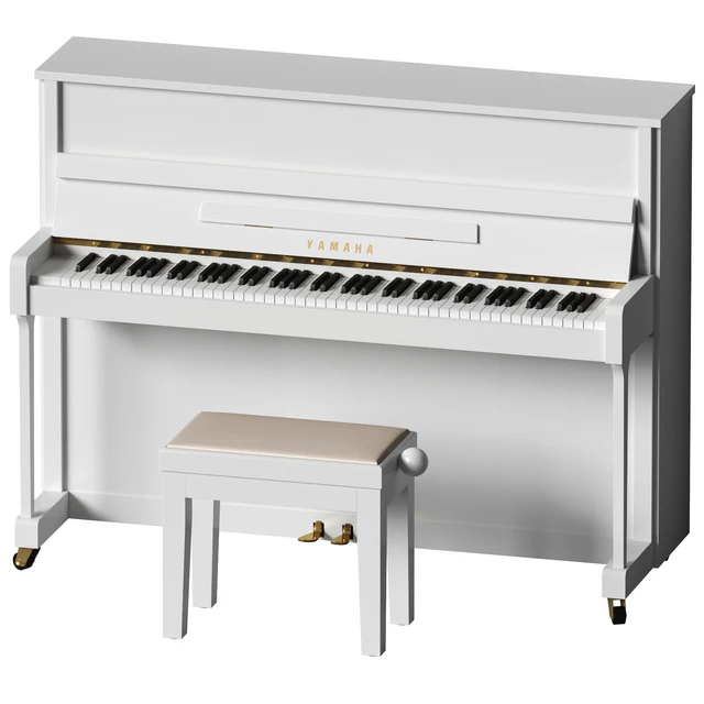 Yamaha b2 PE White - пианино с банкеткой — Скачать