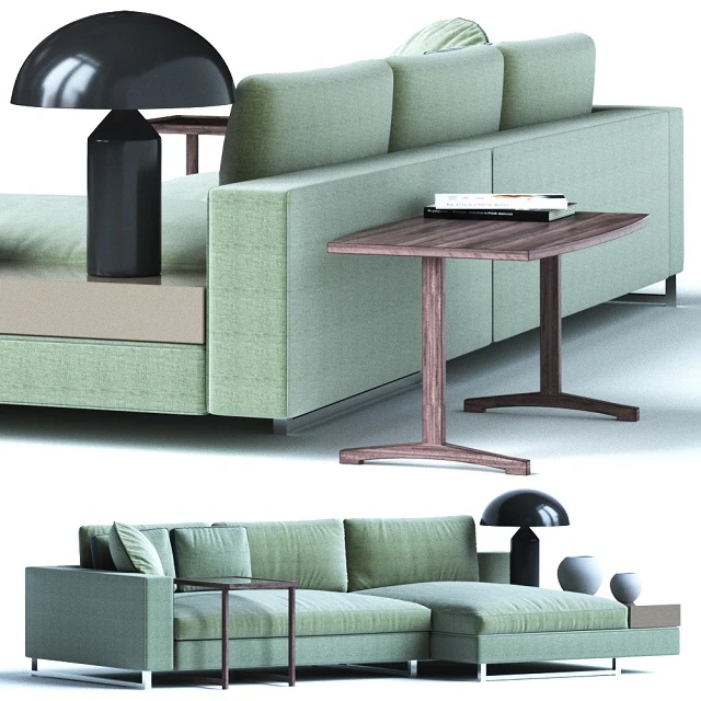 Sormani HERNEST Modular sofa contemporary fabric 3-seater — Descargar