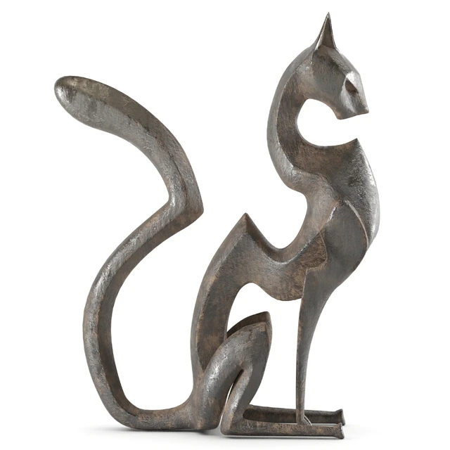 Black cheetah sculpture — Descargar