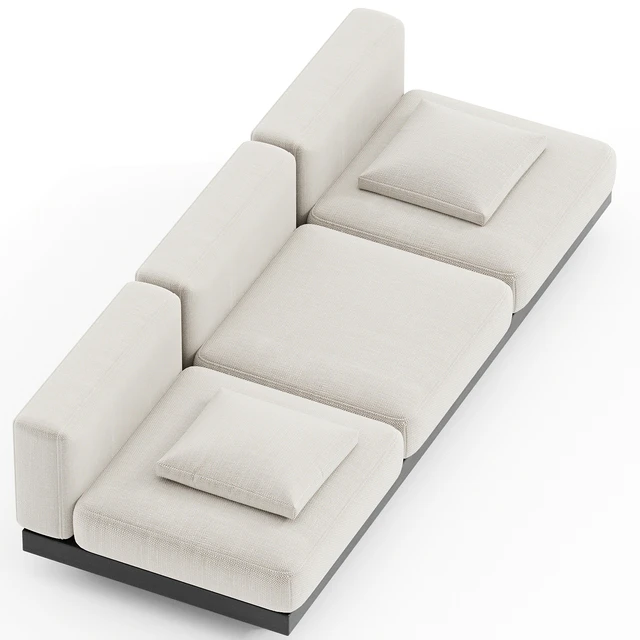 BENCH THREE SEATER BONE - BLACK INDOOR RUDOLPH — Descargar